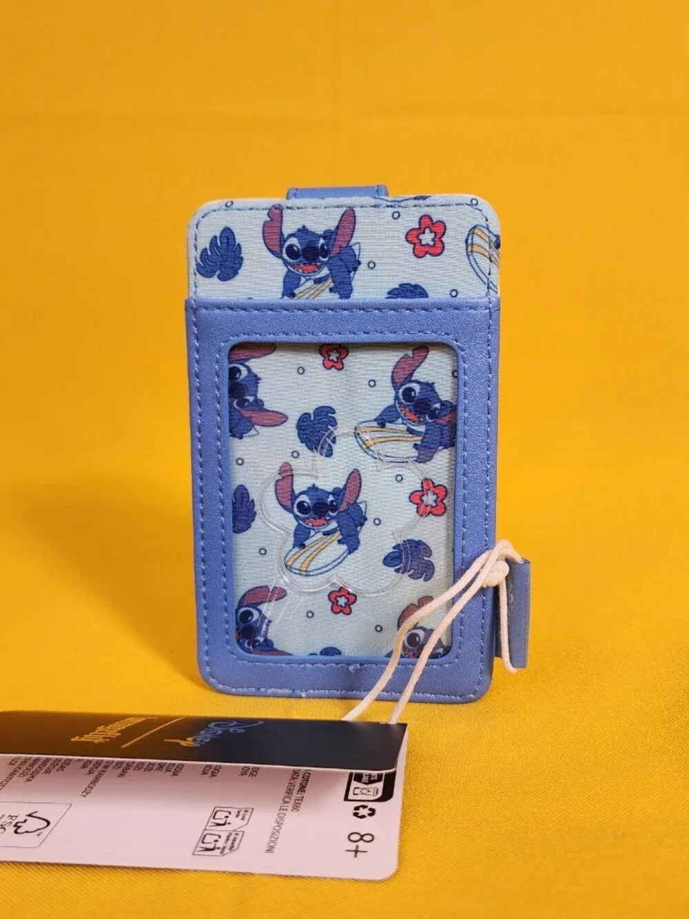 Loungefly Disney Lilo and Stitch Surf Board Blue Card Holder Wallet NEW